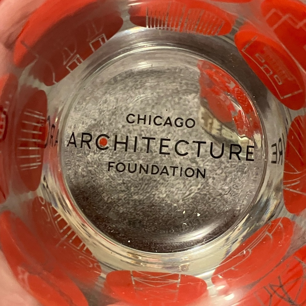 4 CHICAGO ARCHITECTURE FOUNDATION OLD FASHIONED BAR GLASSES BEVERAGE CUPS RARE - Picture 2 of 8